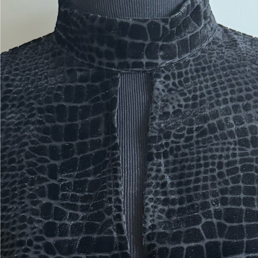 Frame Cutout Croc Print Devore Velvet Top size S ($325) - Picture 4 of 7